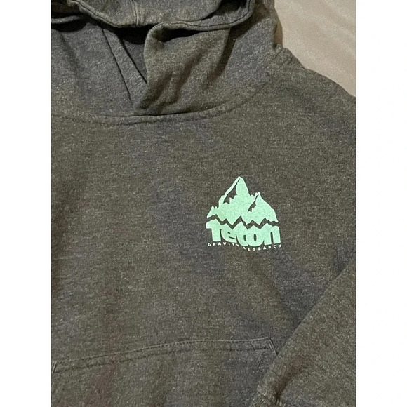 Teton Technogravity Research Youth Unisex Sweatshirt Hoodie SZ Small Dark Grey - Picture 3 of 5